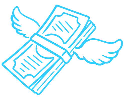 ikona latającej gotówki